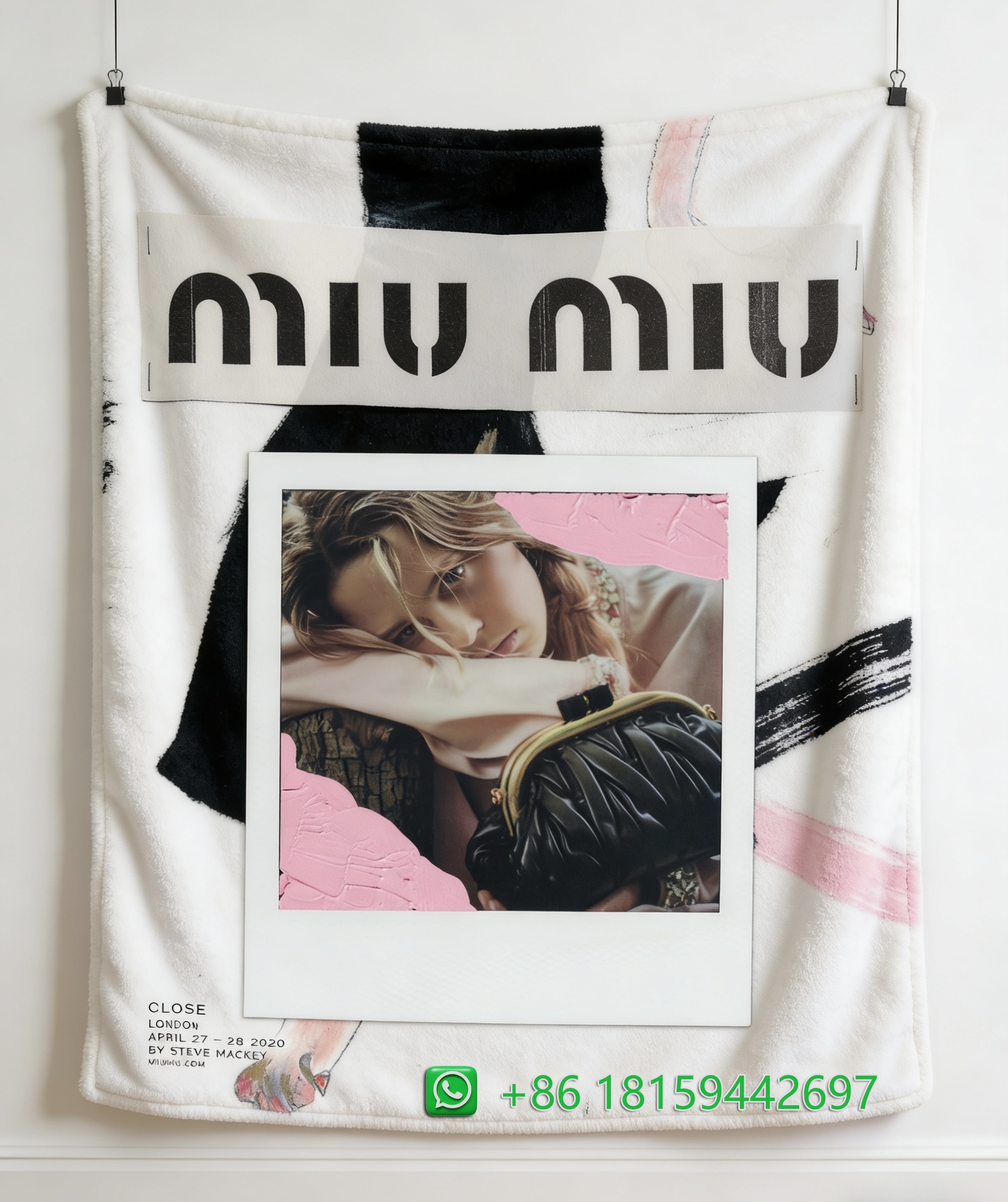 Miumiu Throw Blankets